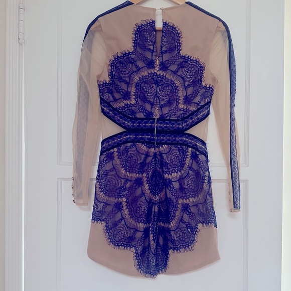 Three Floor China Blue Dress in Medium - Picture 2 of 16